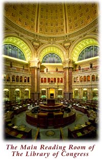 Image of the Main Reading Room of the Library of Congress