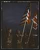 Color guard of Negro engineers, Ft. Belvoir(?), [Va.] (LOC) by The Library of Congress