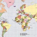 [Political map of the world, September 1987].