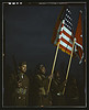 Color guard of Negro engineers, Ft. Belvoir(?), [Va.] (LOC) by The Library of Congress