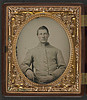 [Unidentified soldier in Confederate uniform] (LOC) by The Library of Congress