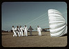 Instructor explaining the operation of a parachute to student pilots, Meacham field, Fort Worth, Tex. (LOC) by The Library of Congress