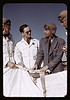 Instructor explaining the operation of a parachute to student pilots, Meacham Field, Fort Worth, Tex. (LOC) by The Library of Congress