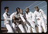 Instructor explaining the operation of a parachute to student pilots, Meacham Field, Fort Worth, Tex. (LOC) by The Library of Congress