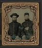 [Two unidentified soldiers in Union sergeants' uniforms] (LOC) by The Library of Congress