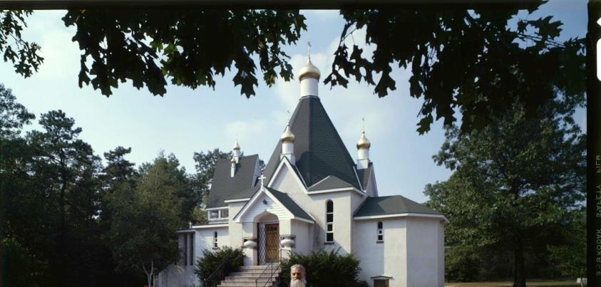 Photo: There is no information about this distinctive orthodox church in our files. Do any of our friends recognize this church?