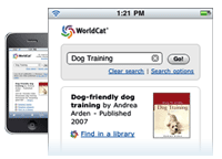 Illustration: WorldCat on the mobile Web