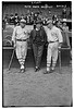 [Babe Ruth & Jack Bentley in Giants uniforms for exhibition game; Jack Dunn in middle (baseball)] (LOC) by The Library of Congress