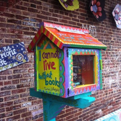 Photo: We have written about many different kinds of libraries in the past, from libraries abroad to libraries on wheels, but this has to be the smallest library we have ever discussed. Our latest Pic of the Week is Take a Book, Leave a Book http://blogs.loc.gov/law/2012/12/take-a-book-leave-a-book-pic-of-the-week/?ll_f0364