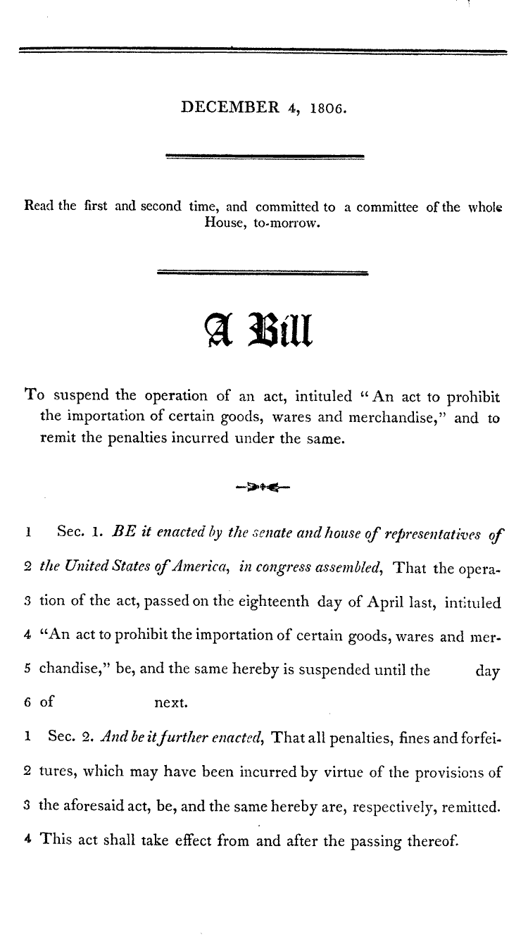 Bill 1 of 81, 