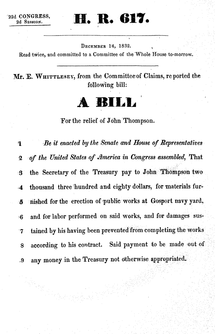 Bill 617 of 762, 