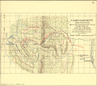 War of the Rebellion: Pl. II, Map 6 - Rich Mountain, Camp Garnett