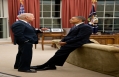 President Barack Obama talks with Vice President Joe Biden