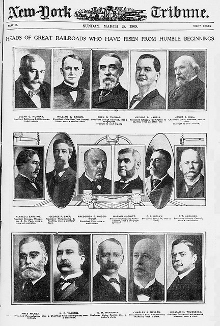 Heads of great railroads who have risen from humble beginnings (LOC)