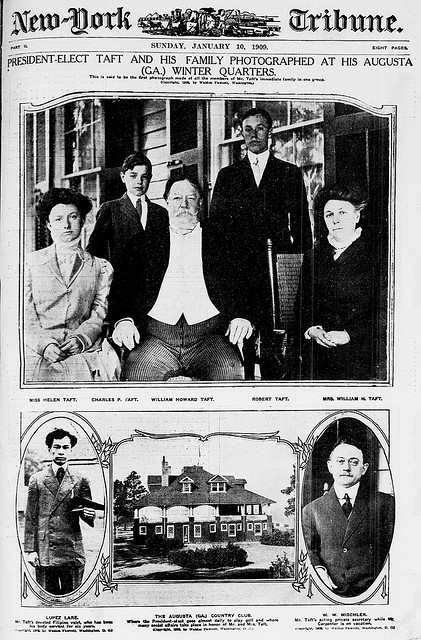 President-Elect Taft and his family photographed at his Augusta  (GA.) winter quarters (LOC)