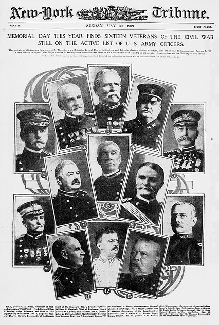 Memorial day this year finds sixteen veterans of the Civil War still on the active list of U.S. Army officers (LOC)