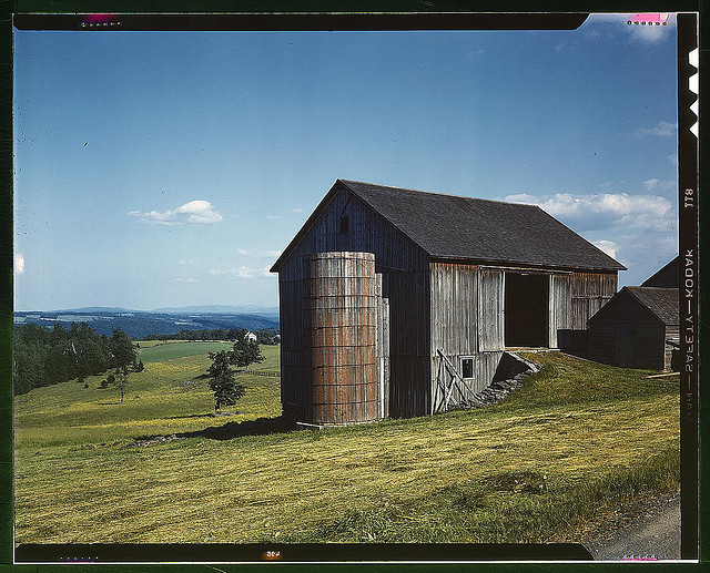 Farmland in the Catskill country, in New York State (LOC)
