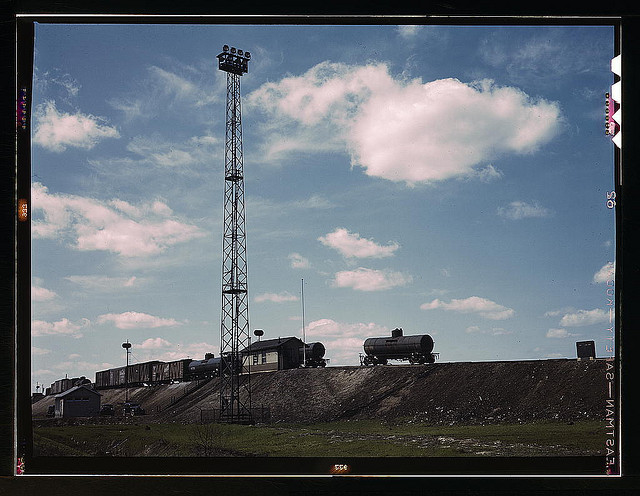 C & NW RR, tank cars going over the hump at Proviso yard, Chicago, Ill. (LOC)