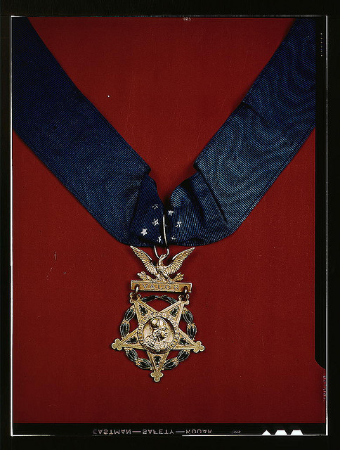 [U.S. Army Medal of Honor with neck band] (LOC)