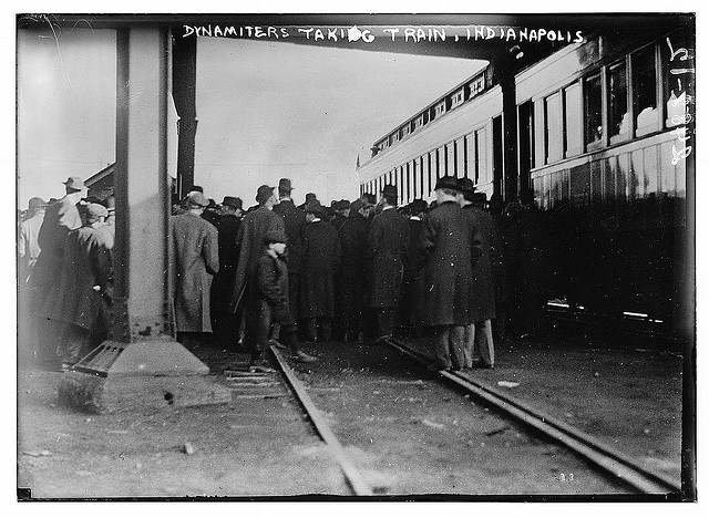 Dynamiters taking train, Indianapolis (LOC)