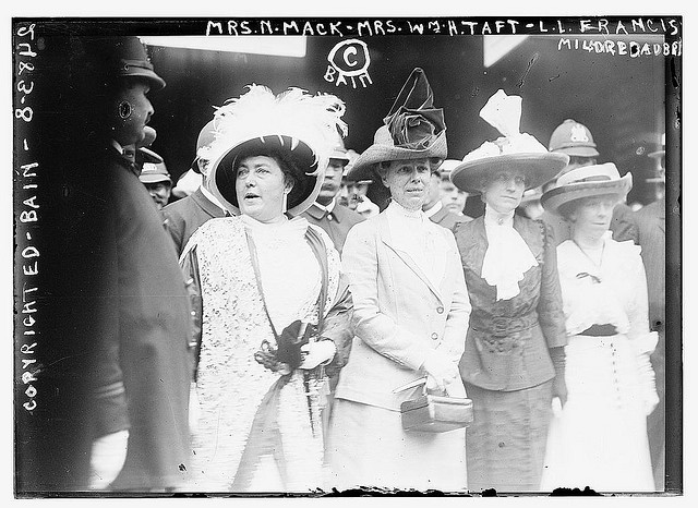 Mrs. N. Mack, Mrs. Wm. H. Taft, L.L. Francis, Mildred Aubry (LOC)