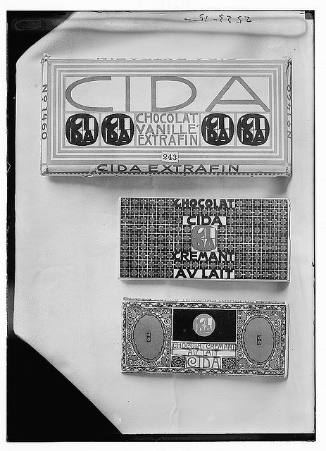 [Packaging for chocolate bars by Belgian candymaker CIDA (Compagnie d'Alimentation)]] (LOC)