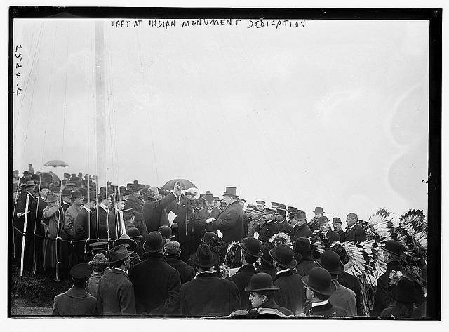 Taft at Indian Monument Dedication (LOC)