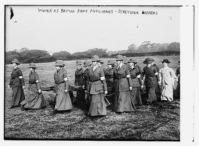 Women at British Army Auxiliaries - Stretcher Bearers (LOC)