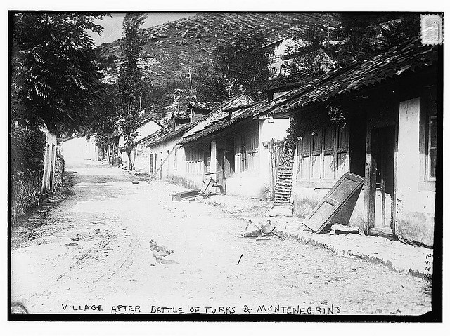 Village after battle of Turks & Montenegrins (LOC)