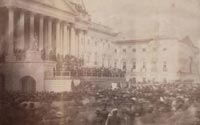 Inauguration of James Buchanan, President of the United States, at the east front of the U. S. Capitol