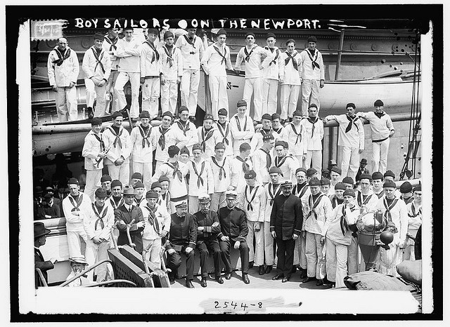 Boy sailors on the NEWPORT (LOC)