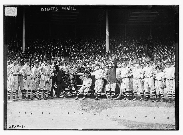[New York Giants at the Polo Grounds [New York] prior to Game One of the 1912 World Series, October 8, 1912 (baseball)] (LOC)