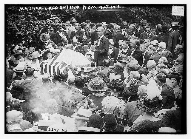 Marshall accepting nomination (LOC)