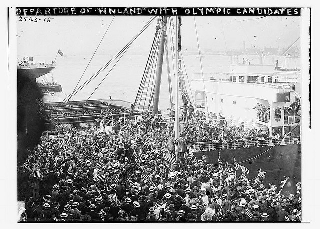 Departure of FINLAND with Olympic candidates (LOC)