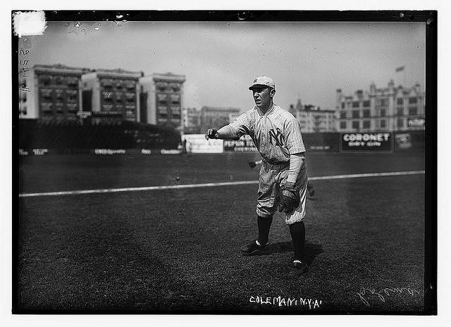 [Curt Coleman, New York AL, at Hilltop Park, NY (baseball)] (LOC)