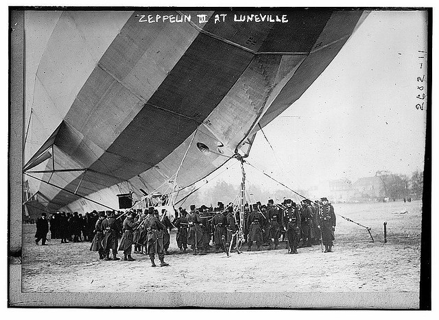 Zeppelin III at Luneville (LOC)