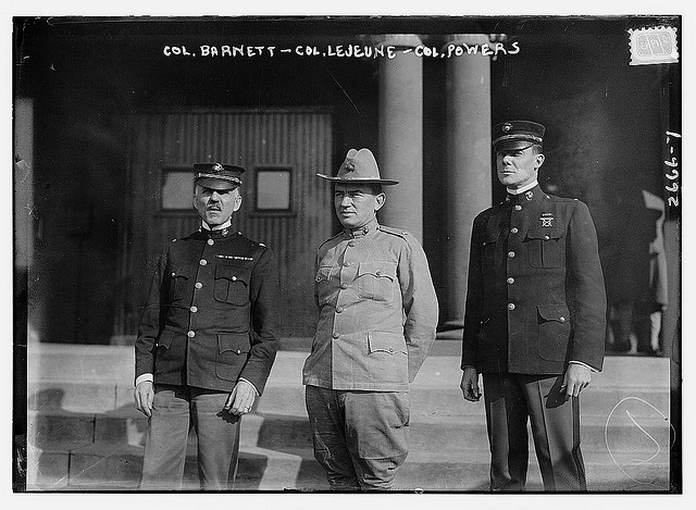 Col. Barnett - Col. LeJeune - Col. Powers (LOC)