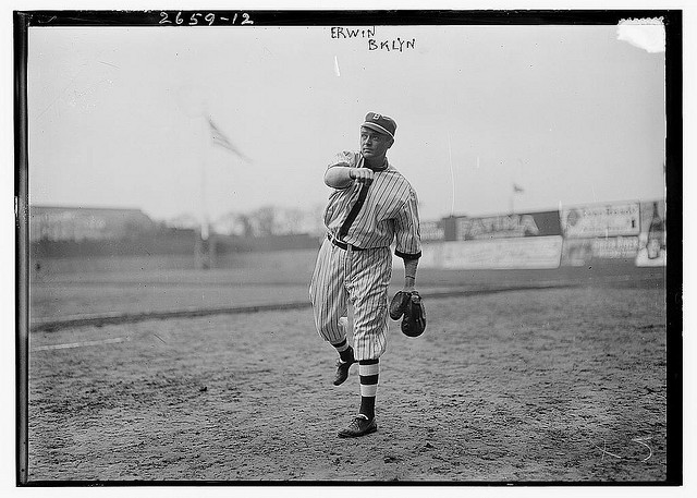 [Ross "Tex" Erwin, Brooklyn NL, at Ebbets Field (baseball)] (LOC)