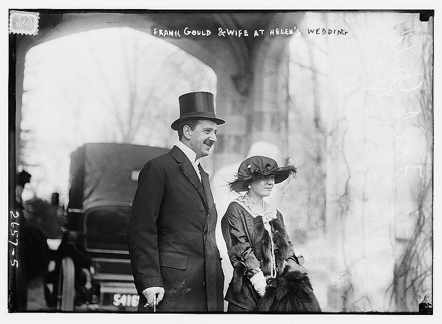 Frank Gould & wife at Helen's wedding (LOC)