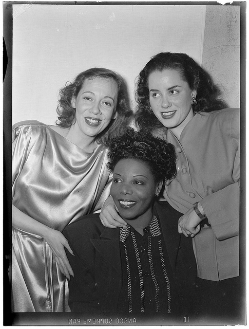 [Portrait of Imogene Coca, Mary Lou Williams, and Ann Hathaway, between 1938 and 1948] (LOC)