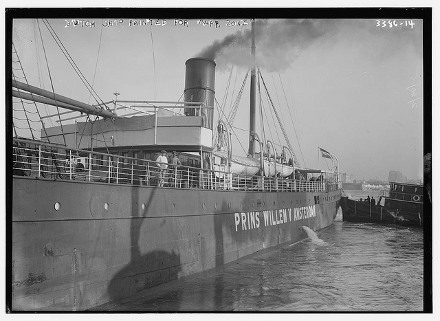 Dutch ship painted for "War Zone" (LOC)
