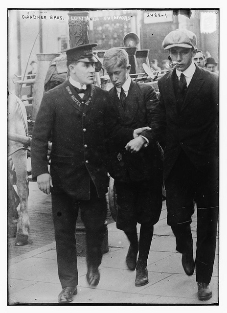B. and Wm. Gardner, brothers rescued from LUSITANIA, May 24, 1915, Bain Coll., 1915  (LOC)