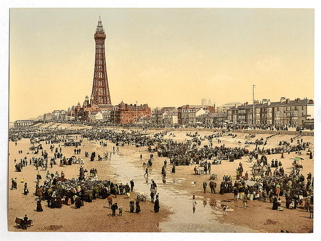 [The Promenade and Tower from South Pier, Blackpool, England]  (LOC)