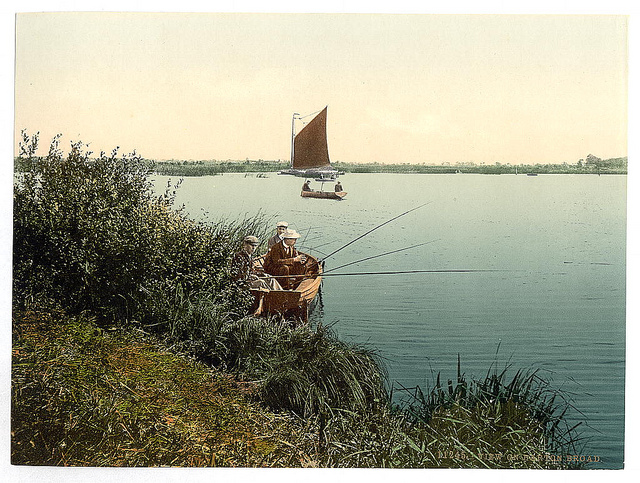 [View on the river, Barton Broad, England]  (LOC)