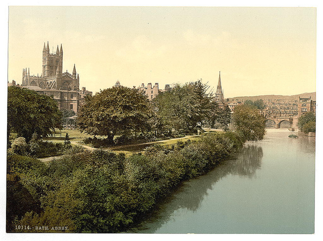 [The Abbey, from the bridge, Bath, England]  (LOC)