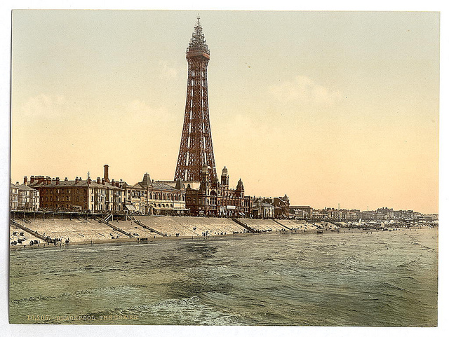 [The Promenade and Tower from North Pier, Blackpool, England]  (LOC)