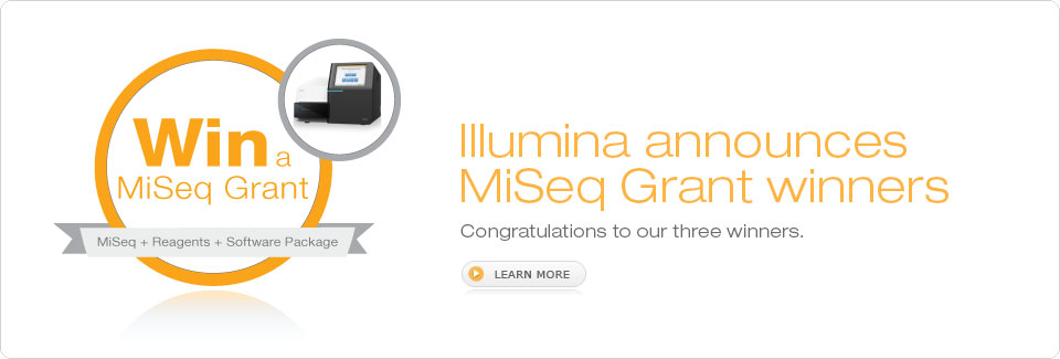 Illumina announces MiSeq Grant winners