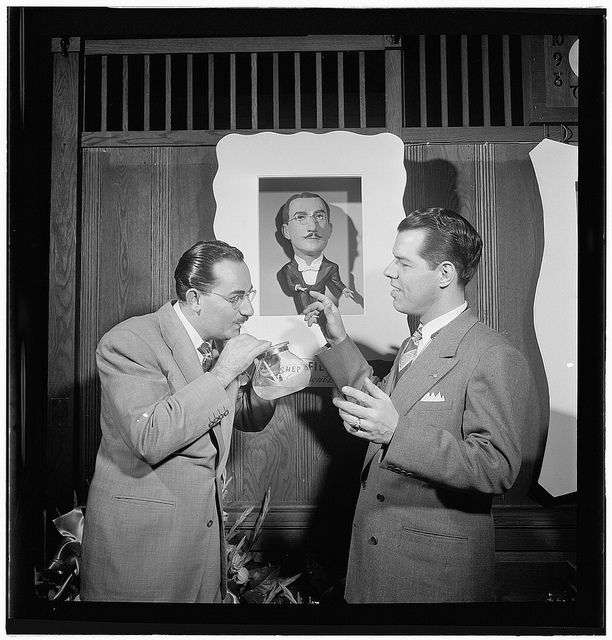 [Portrait of Shep Fields and Tex Beneke, Glen Island Casino, New York, N.Y., May 16, 1947] (LOC)