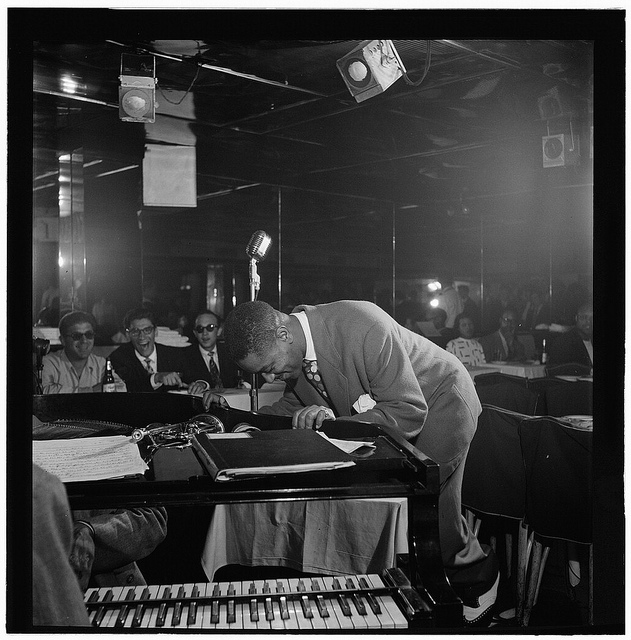 [Portrait of Dizzy Gillespie, Downbeat, New York, N.Y., ca. Aug. 1947] (LOC)