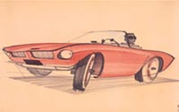 Preliminary studies for Studebaker "Avanti" automobile